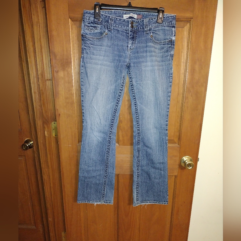 Aeropostale jeans size 7/8 regular Chelsea boot cut, missing back belt l…